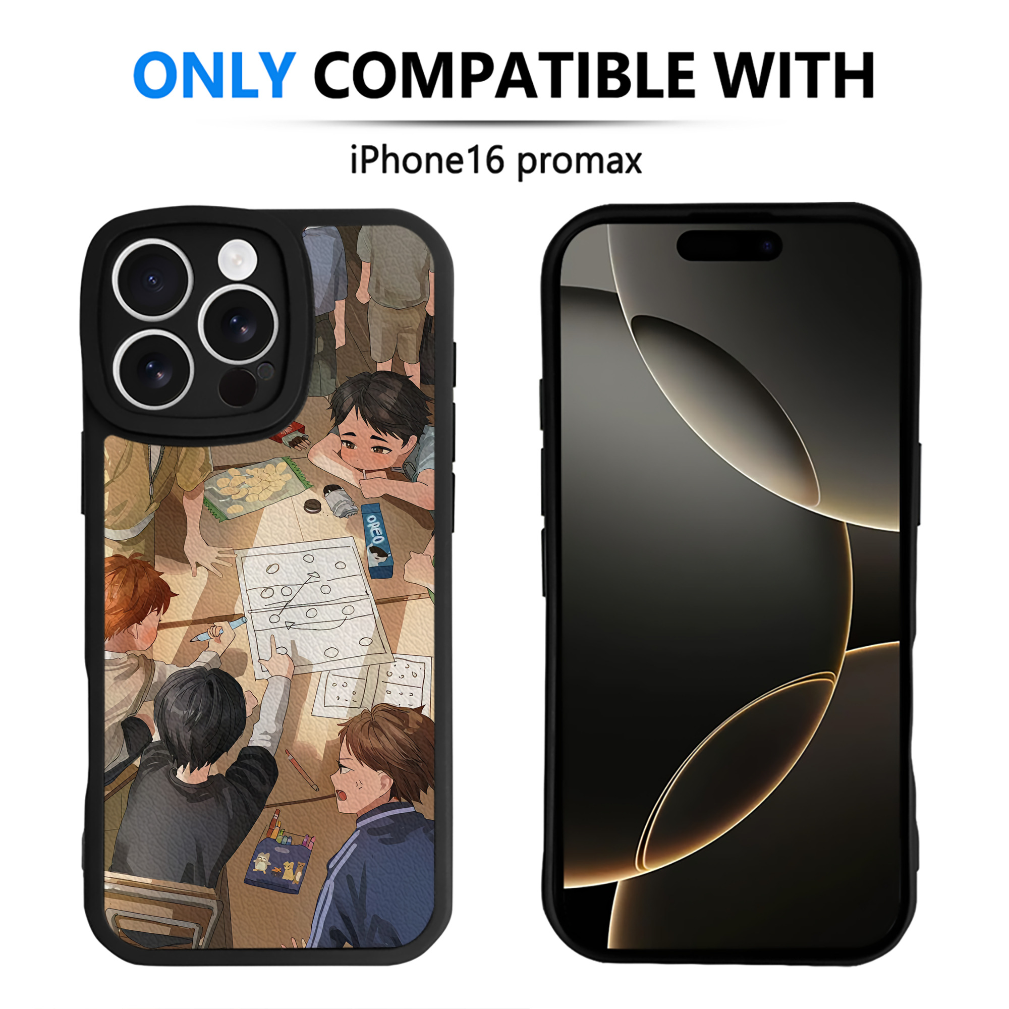 （画像用） ハイキュー!! Haikyu!! 【iPhone 16シリーズ対応】シリコンスマホケース（レザー調） 材質：シリコン